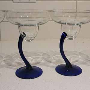 4 margarita glasses